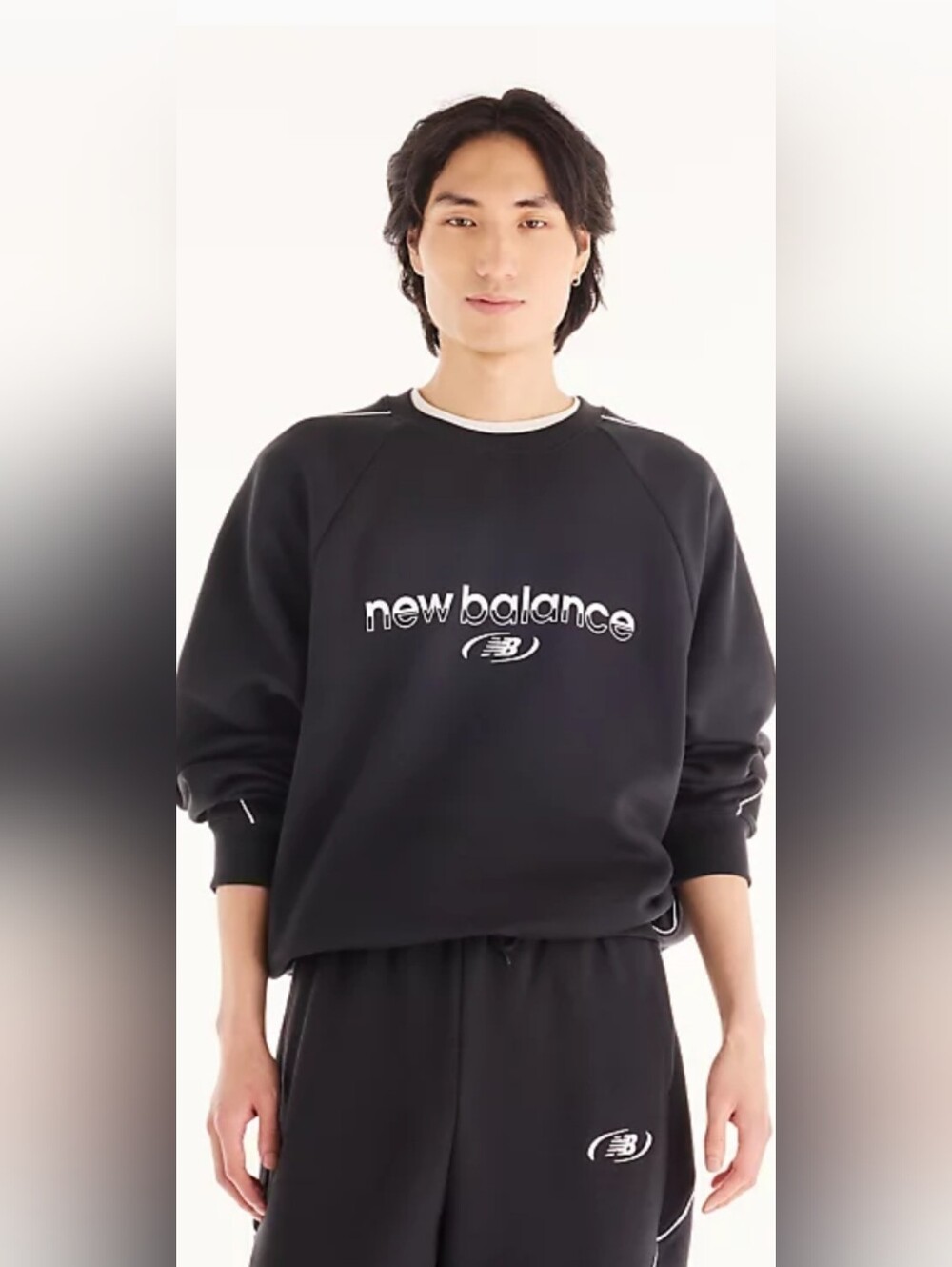 New Balance SEALED! NWT! Trackside Fleece Crew in Black. Sz 2XL. R2S!